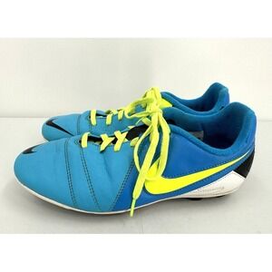NIKE JR ENGANCHE III CTR 360 FG-R Soccer Cleats Youth Size 5 Blue‎ / Yellow